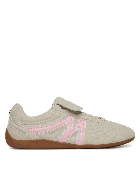 Steve Madden Women's Bone & Pink Freekick-E Sneakers | Steve Madden In Lebanon