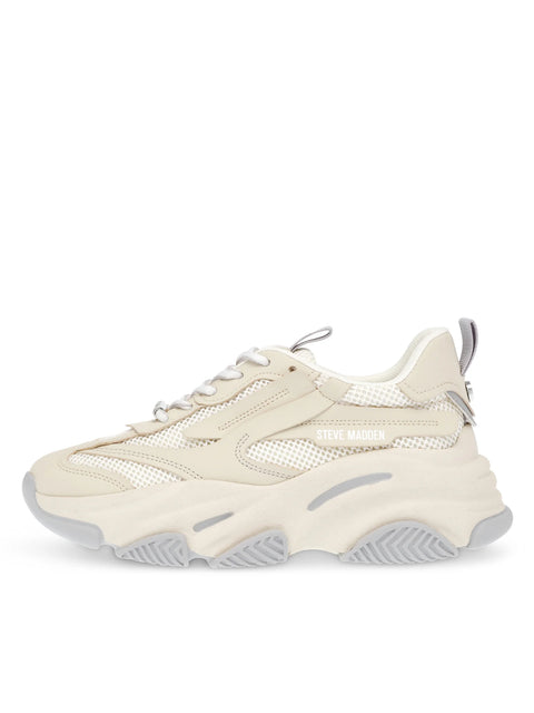 Steve Madden Women's Bone & Blue Possession-E Sneakers | Steve Madden In Lebanon