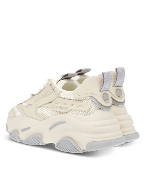 Steve Madden Women's Bone & Blue Possession-E Sneakers | Steve Madden In Lebanon