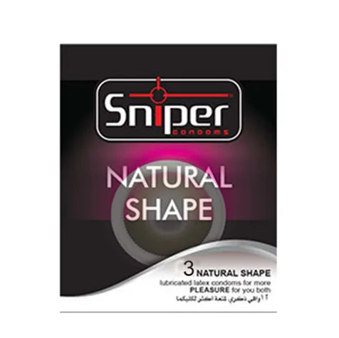 Sniper Condoms Natural Shape 3PCS | Sniper In Lebanon