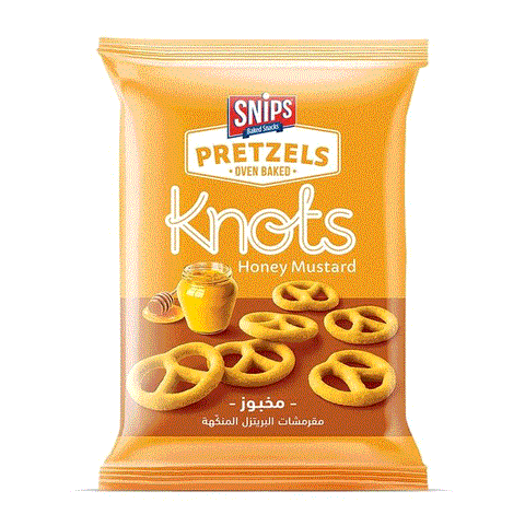 Snips Pretzels Oven Baked Honey Mustard Knots 120g | Snips In Lebanon