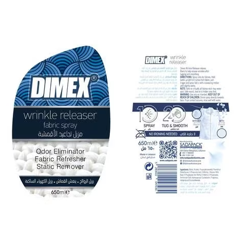 Dimex Wrinkle Releaser Fabric Spray 650ml
