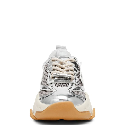 Steve Madden Women's Silver/Black Possession-E Sneakers | Steve Madden In Lebanon