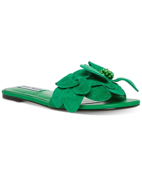 Steve Madden Women's Green Suede Melena Sandals | Steve Madden In Lebanon
