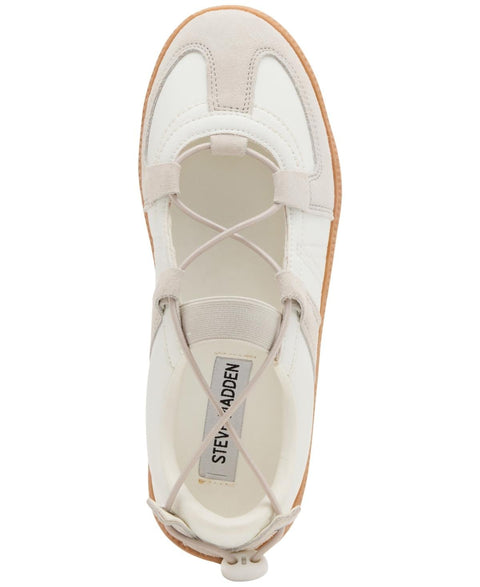 Steve Madden Women's White & Gray Wander Lace-Up Sneakers | Steve Madden In Lebanon