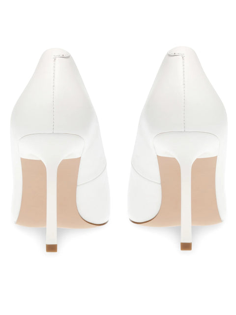 Steve Madden Women's White Leather Classie Heels | Steve Madden In Lebanon