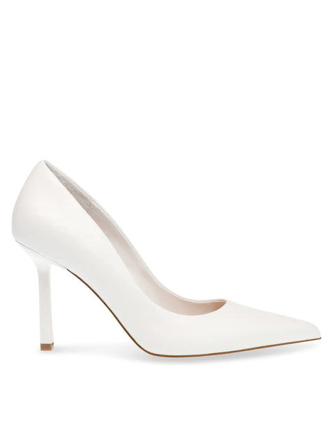 Steve Madden Women's White Leather Classie Heels | Steve Madden In Lebanon