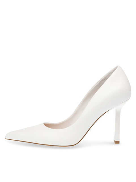 Steve Madden Women's White Leather Classie Heels | Steve Madden In Lebanon