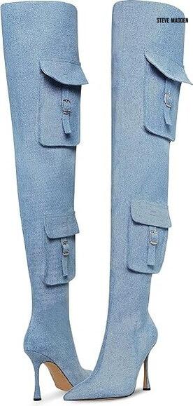 Steve Madden Women's Denim Fabric Knee Boots |Steve Madden in Lebanon