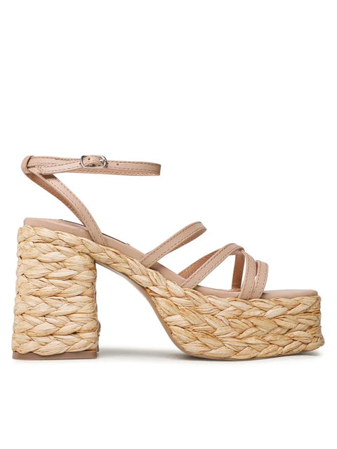 Steve Madden Natural Leather Belise Sandal's  | Steve Madden In Lebanon
