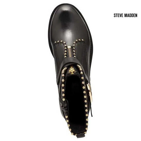 Steve Madden Women's Black Leather Jacky  Ankle Boots  |Steve Madden in Lebanon