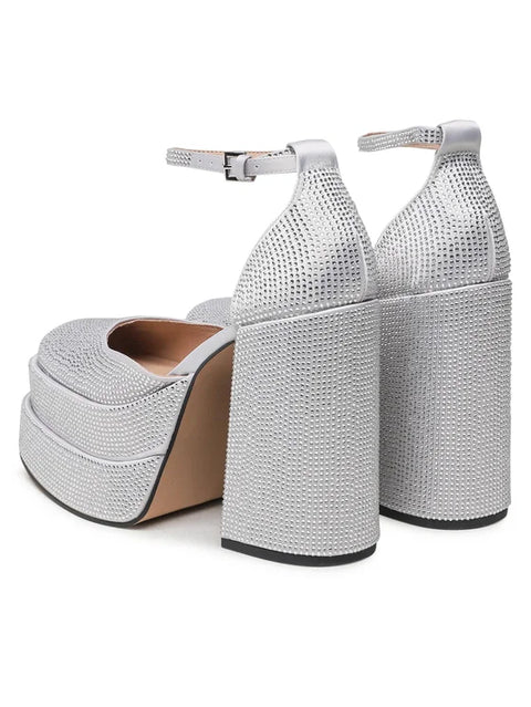 Steve Madden Women's Silver Charlize-R Heels | Steve Madden In Lebanon