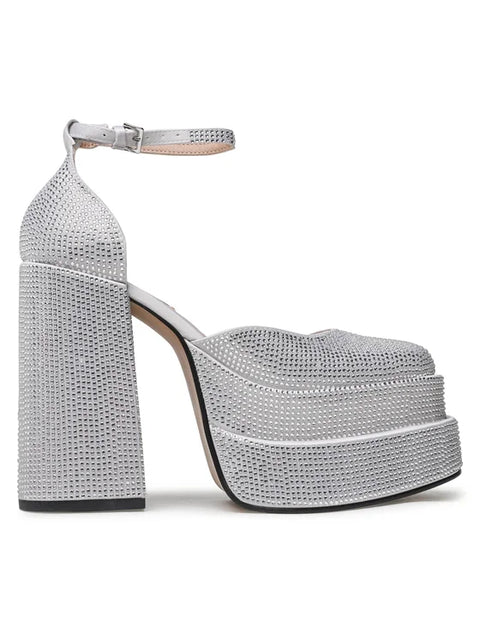 Steve Madden Women's Silver Charlize-R Heels | Steve Madden In Lebanon