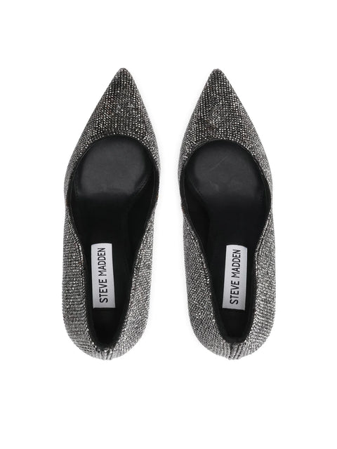 Steve Madden Women's Black Crystal Rhinestone Vala-R Heels | Steve Madden In Lebanon