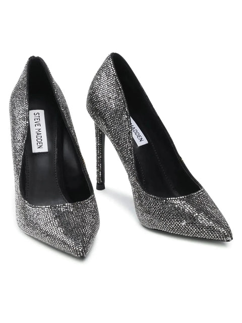 Steve Madden Women's Black Crystal Rhinestone Vala-R Heels | Steve Madden In Lebanon
