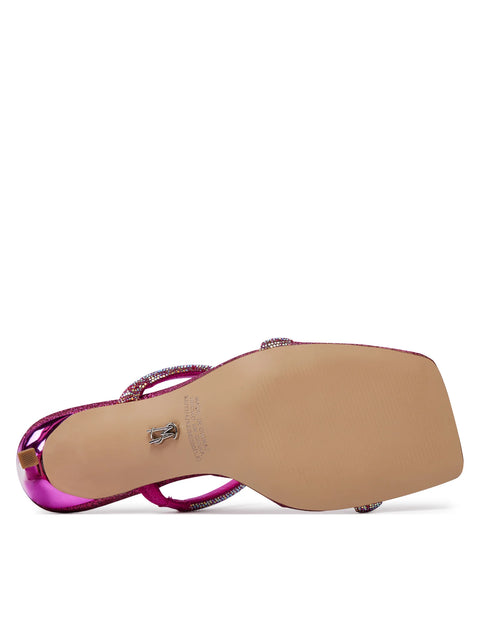 Steve Madden Women's Pink Iridescent Microsuede Emporium-R Sandals | Steve Madden In Lebanon