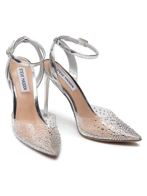 Steve Madden Women's Transparent Sliver Revert Heeled Sandal | Steve Madden In Lebanon
