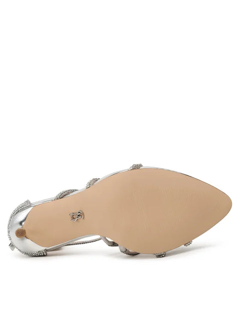 Steve Madden Women's Silver Rhinestone Be amish Heeled Sandal | Steve Madden In Lebanon