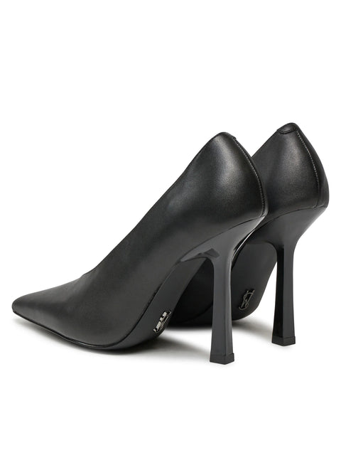 Steve Madden Women's Black Leather Sedona Stiletto Heels | Steve Madden In Lebanon