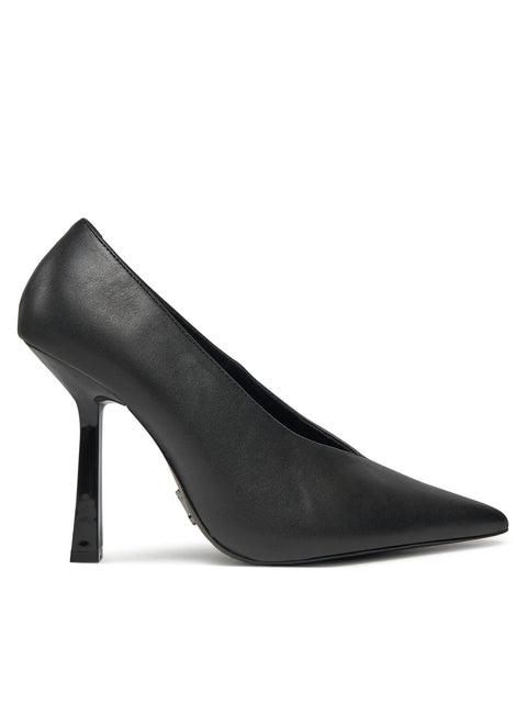 Steve Madden Women's Black Leather Sedona Stiletto Heels | Steve Madden In Lebanon