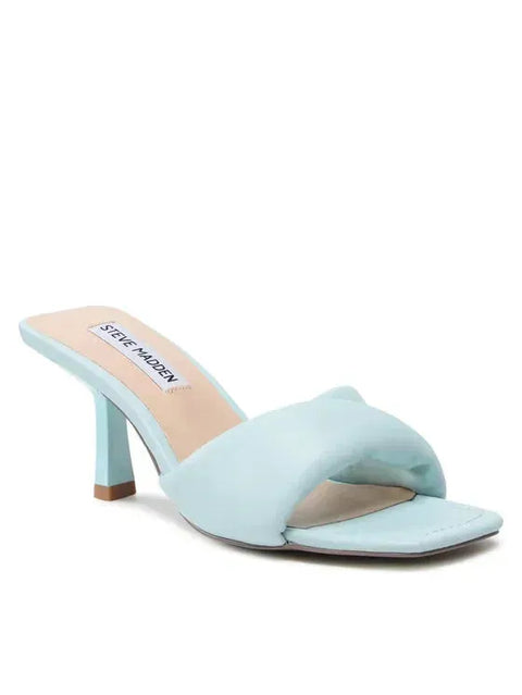 Steve Madden Women's Baby Blue Leather Thai Heeled Sandal |Steve Madden In Lebanon