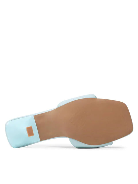 Steve Madden Women's Baby Blue Leather Thai Heeled Sandal |Steve Madden In Lebanon