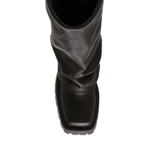 Steve Madden Women's Black Leather Shutter Boot|Steve Madden In Lebanon
