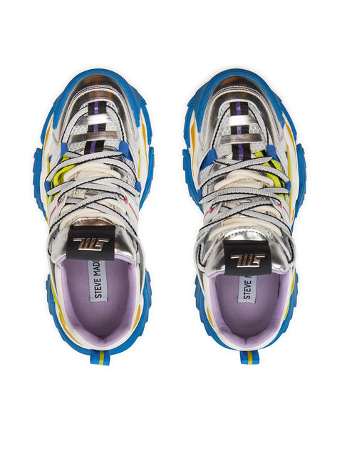 Steve Madden Women's Blue/Silver Kingdom-E Sneakers | Steve Madden In Lebanon