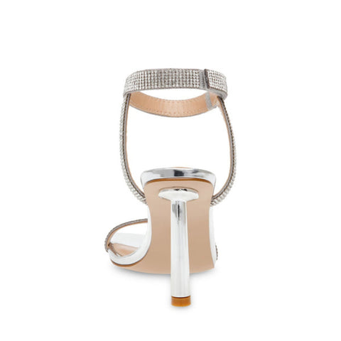 Steve Madden Women's Silver Rhinestone Elitist Sandals | Steve Madden In Lebanon
