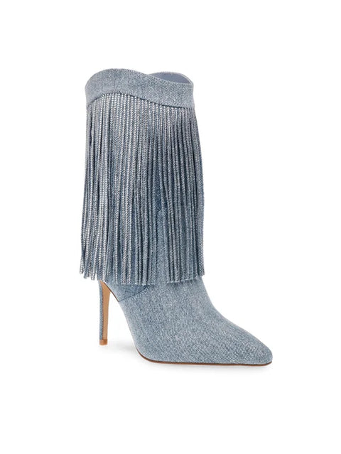 Steve Madden Women's Light Blue Heeled Boots | Steve Madden In Lebanon