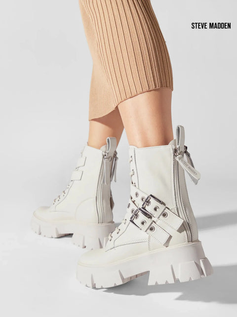 Steve Madden Women's Ecru Traction Boots | Steve Madden in Lebanon