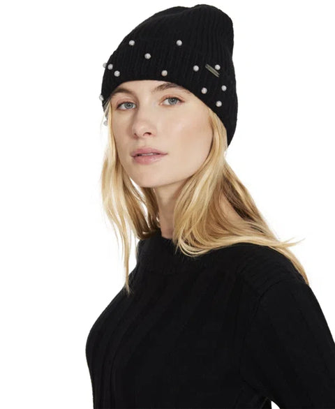 Steve Madden Women's Black Ballin' Embellished Beanie | Steve Madden In Lebanon