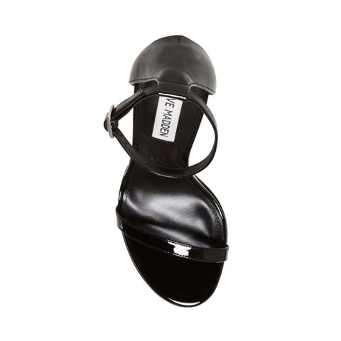 Steve Madden Women's Black Patent Synthetic Milano Sandal | Steve Madden In Lebanon
