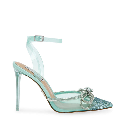 Steve Madden Women's Aqua Sea Glass Synthetic Valance Sandals | Steve Madden In Lebanon