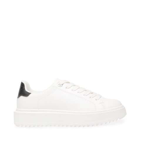 Steve Madden Women's White & Black Catcher Sneakers | Steve Madden In Lebanon