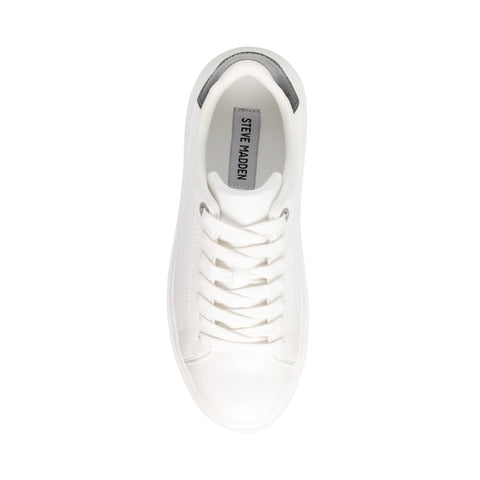 Steve Madden Women's White & Black Catcher Sneakers | Steve Madden In Lebanon