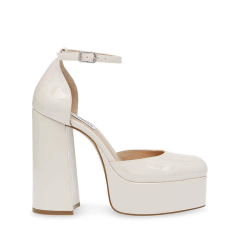 Steve Madden Women's White Patent Synthetic Sandals | Steve Madden In Lebanon