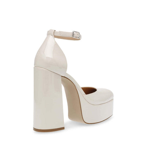 Steve Madden Women's White Patent Synthetic Sandals | Steve Madden In Lebanon
