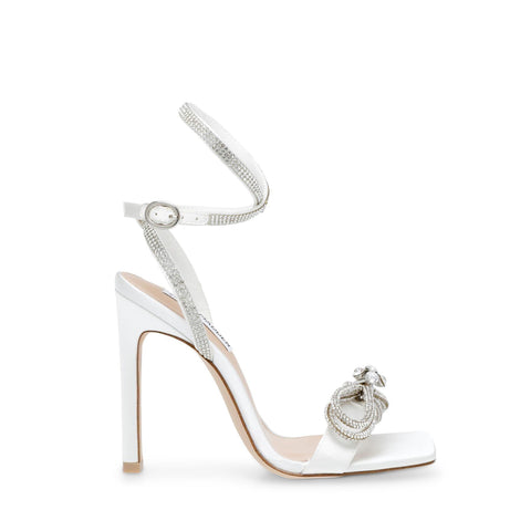 Steve Madden white Satin Unleash Sandal's  | Steve Madden In Lebanon
