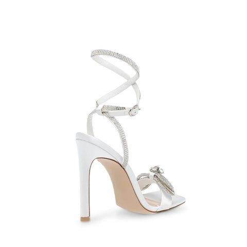 Steve Madden white Satin Unleash Sandal's  | Steve Madden In Lebanon