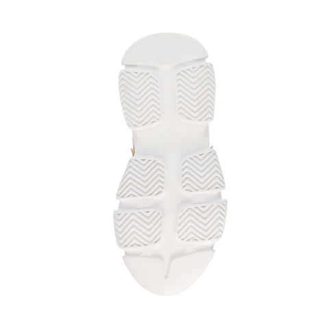 Steve Madden Women's White & Orange Synthetic Primer Sneakers |Steve Madden In Lebanon