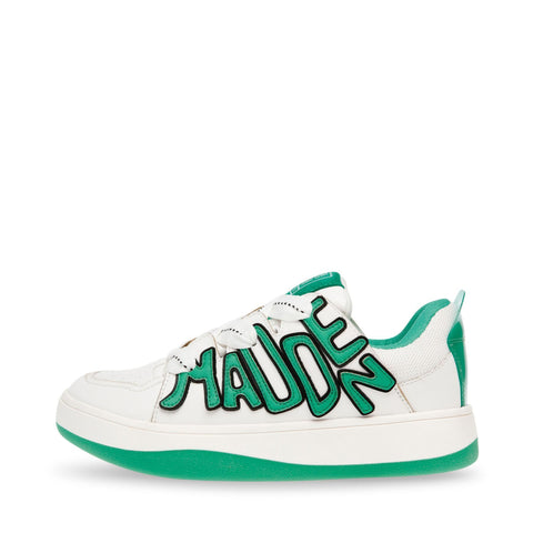 Steve Madden Women's White & Green Synthetic Retro Lite Sneakers |Steve Madden In Lebanon