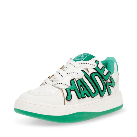 Steve Madden Women's White & Green Synthetic Retro Lite Sneakers |Steve Madden In Lebanon