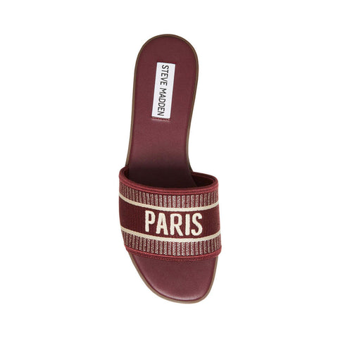 Steve Madden Women's Burgundy Knox Slide Slipper |Steve Madden In Lebanon