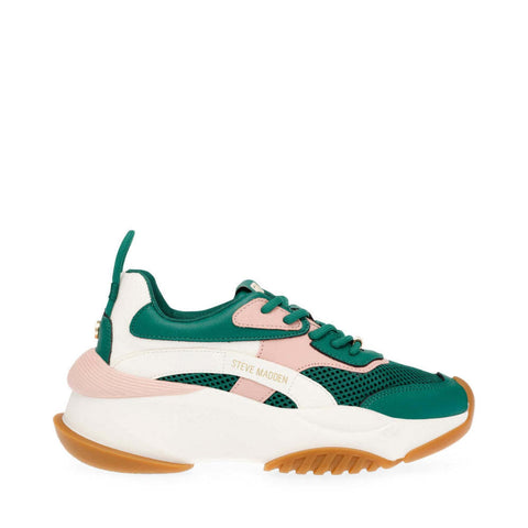 Steve Madden Women's Emerald & Blush Synthetic Belissimo Sneakers | Steve Madden In Lebanon