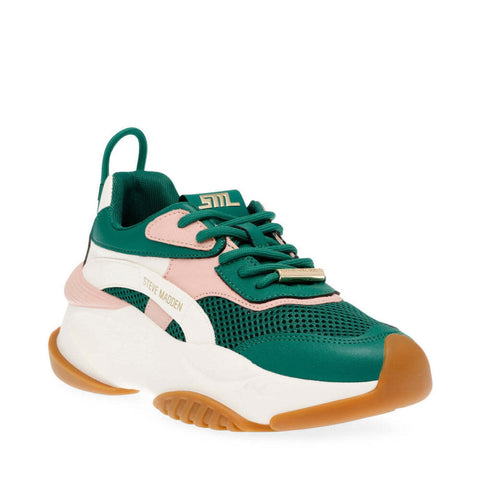 Steve Madden Women's Emerald & Blush Synthetic Belissimo Sneakers | Steve Madden In Lebanon