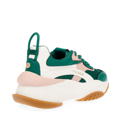 Steve Madden Women's Emerald & Blush Synthetic Belissimo Sneakers | Steve Madden In Lebanon