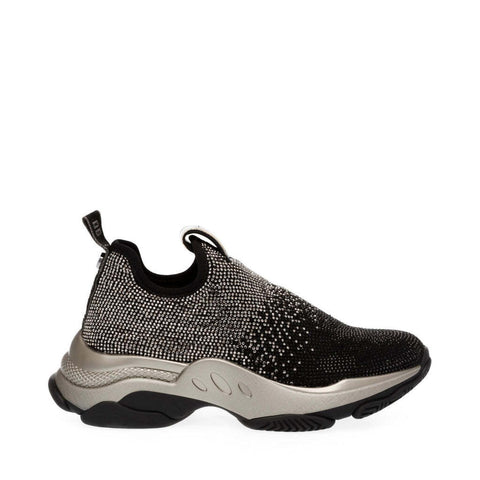 Steve Madden Women's Mythical Black Pewter Sneakers | Steve Madden In Lebanon