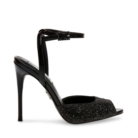Steve Madden Women's Black Crystal Foxxie Heeled Sandal |Steve Madden In Lebanon