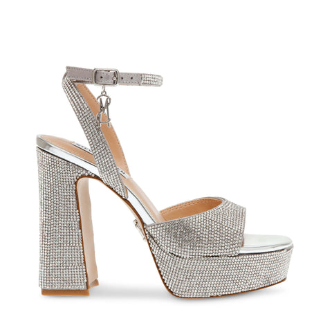 Steve Madden Women's Silver Transpire-R Heels |Steve Madden In Lebanon